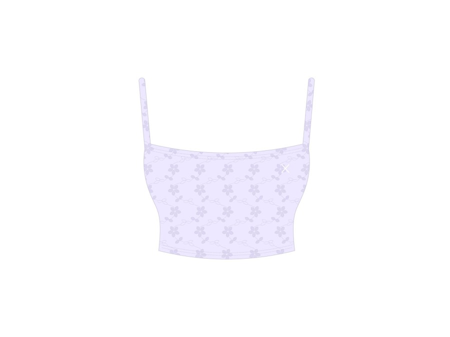 Matching Sets Boutine LA | Lavender Eyelet Lace Backless Top