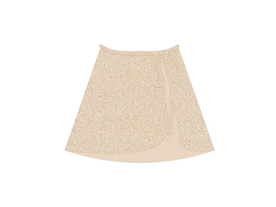 Cover-Ups Boutine LA | Sage/Amazonite Shimmer Wrap Skirt