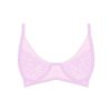 Underwear Boutine LA | Pink Trim Lace Bra