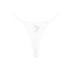 Underwear Boutine LA | White Trim Lace Thong