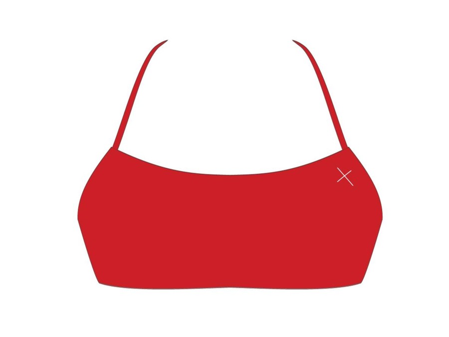 Tops Boutine LA | Rose Red Halter Top