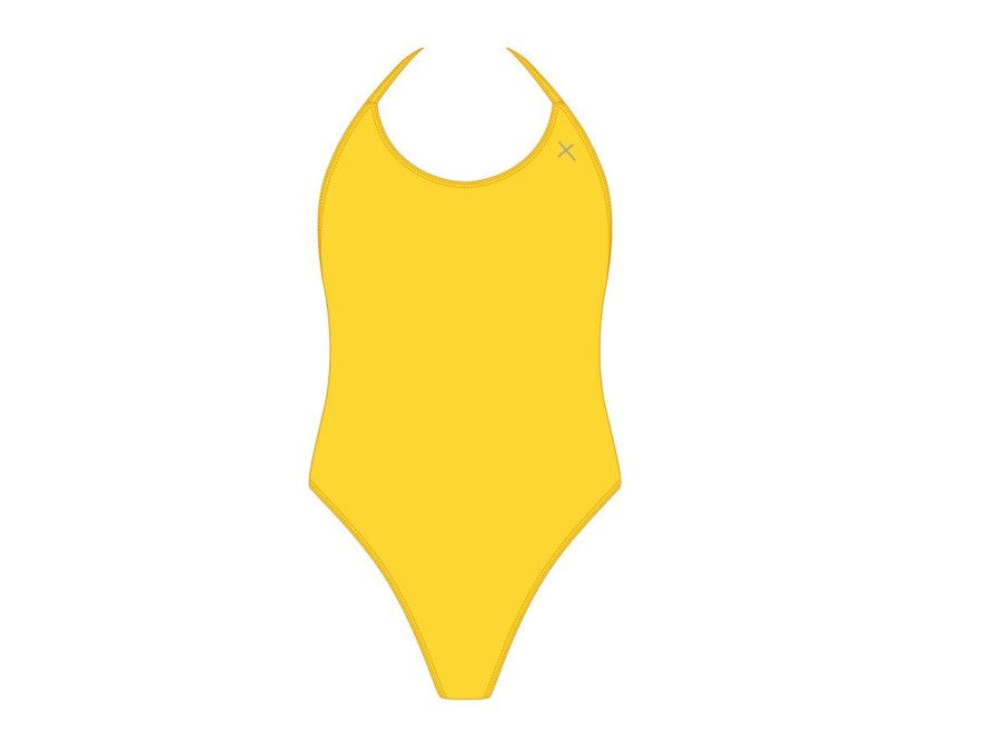 One Pieces Boutine LA | Lily Yellow Halter One Piece