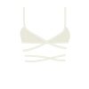 Underwear Boutine LA | Off-White Wrap Bralette Top