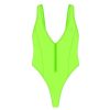 One Pieces Boutine LA | Lime Green Zipper One-Piece