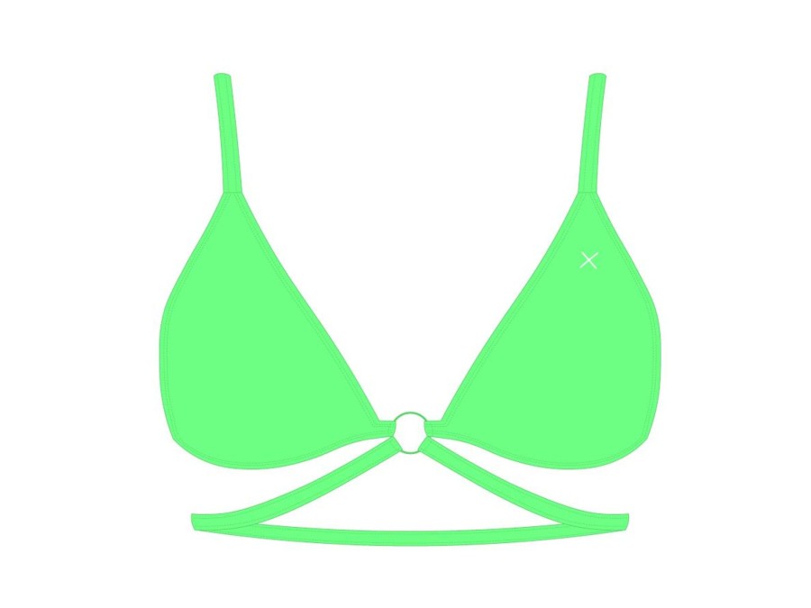 Tops Boutine LA | Electro Green Ringer Top