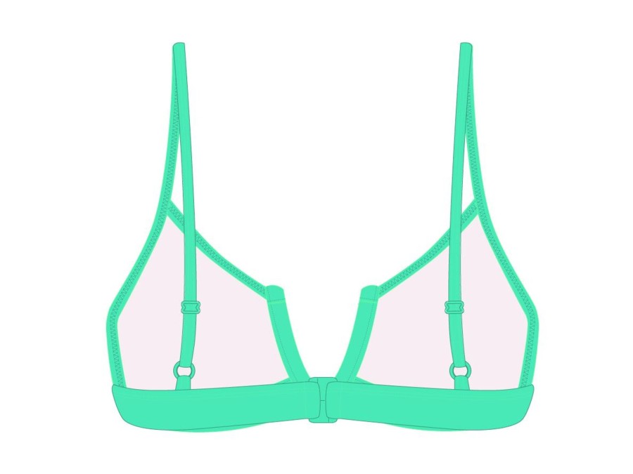 Tops Boutine LA | Lake Green V-Cut Top