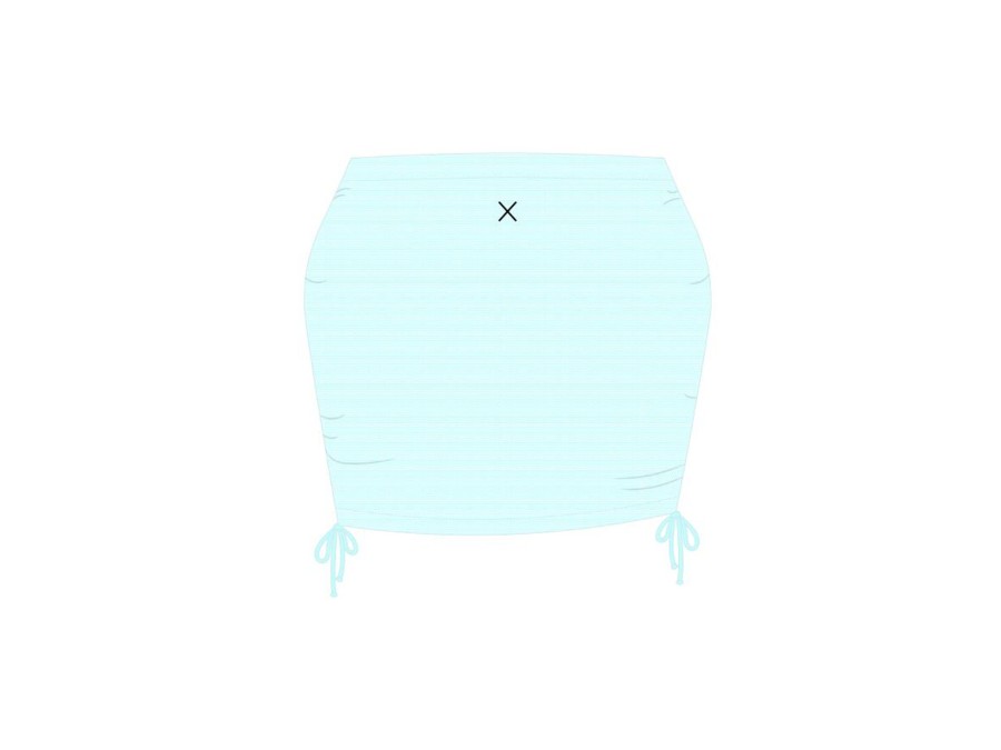 Cover-Ups Boutine LA | Off-Blue Mesh Mini Skirt