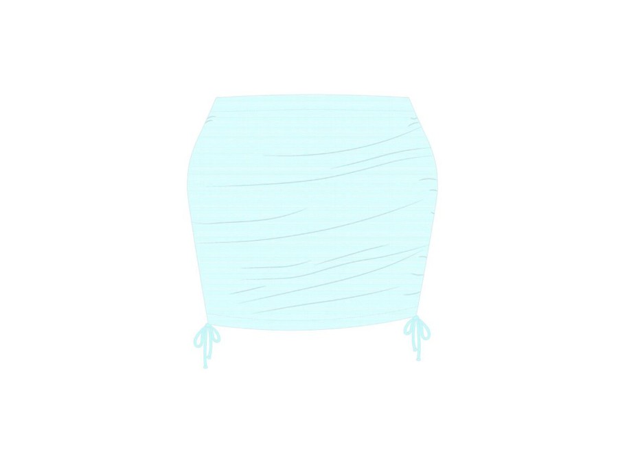 Cover-Ups Boutine LA | Off-Blue Mesh Mini Skirt