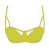 Tops Basicallyswim | Lemon-Lime Cut-Out Top