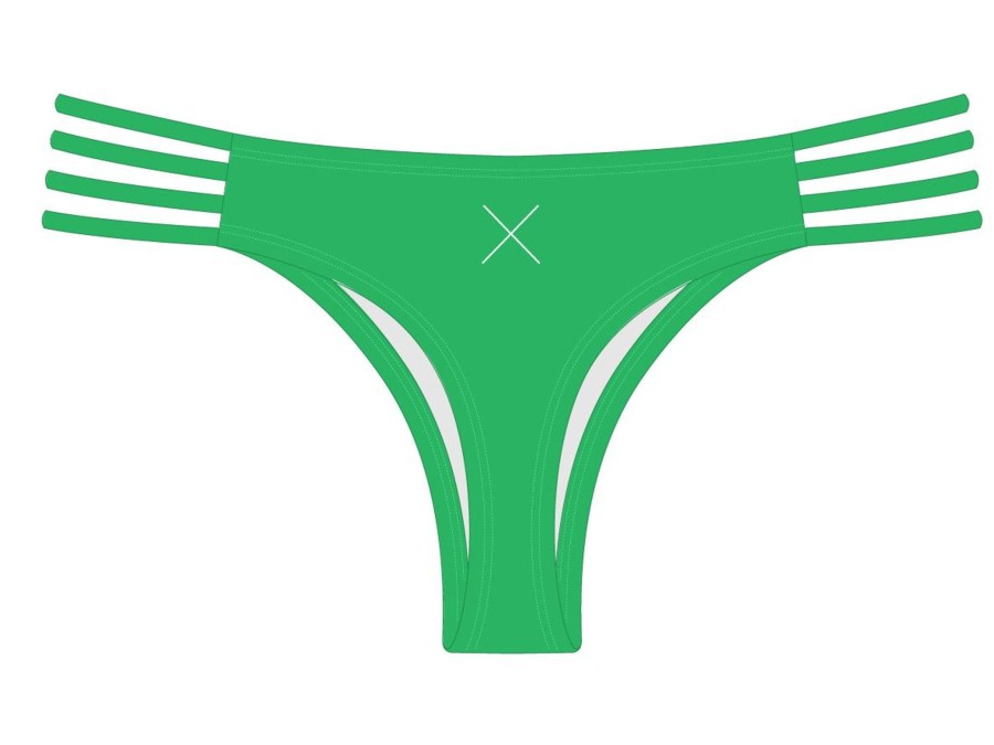 Bottoms Boutine LA | Leaf Green Classic Strap Bottoms