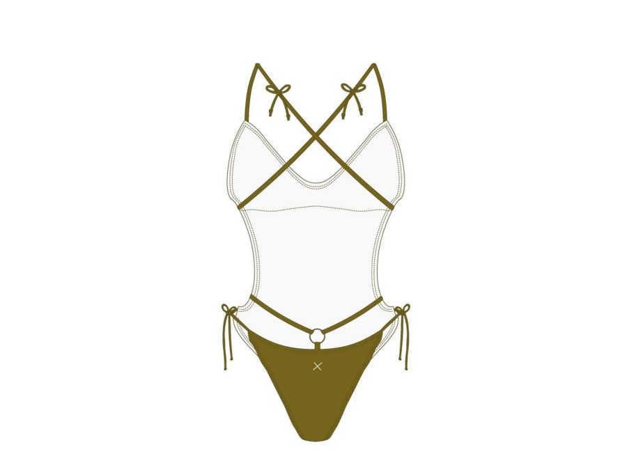 One Pieces Boutine LA | Khaki Ringer One Piece