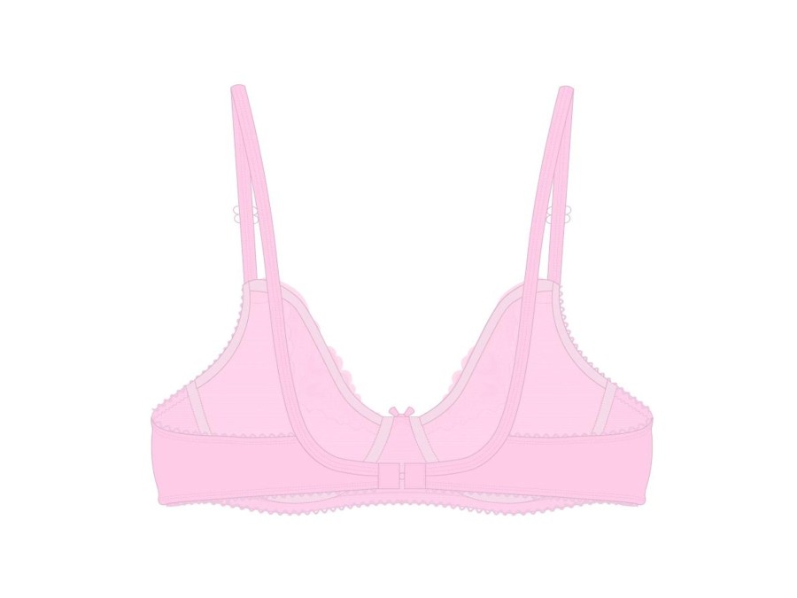 Underwear Boutine LA | Dusty Pink Lace Bow Bra