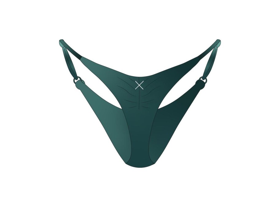 Bottoms Boutine | Sage Green Satin Scrunch Bottoms