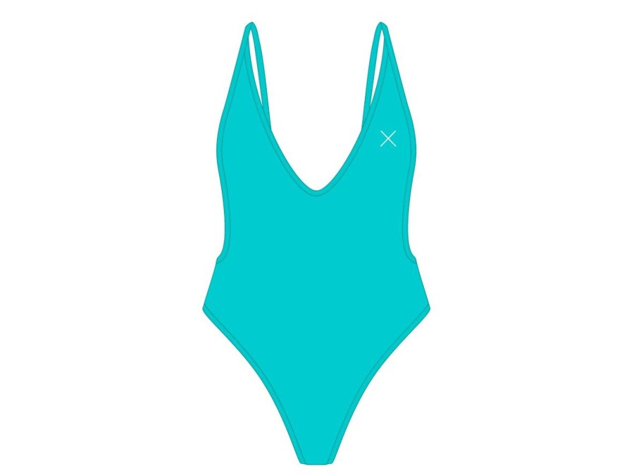 One Pieces Boutine LA | Cyan Retro One-Piece Ii