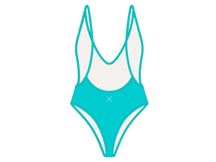 One Pieces Boutine LA | Cyan Retro One-Piece Ii