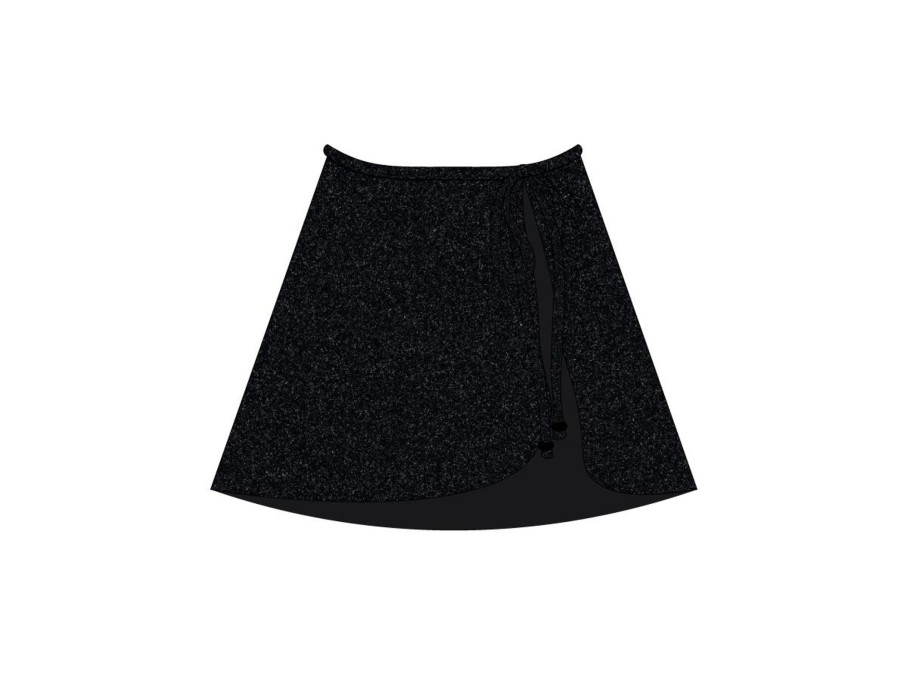 Cover-Ups Boutine LA | Onyx Shimmer Wrap Skirt