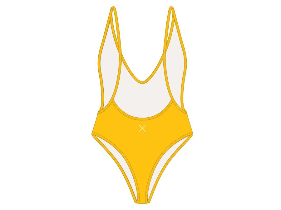 One Pieces Boutine LA | Lily Yellow Retro One-Piece Ii