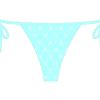 Bottoms Boutine LA | Off-Blue Logo Print Beachy Bottom