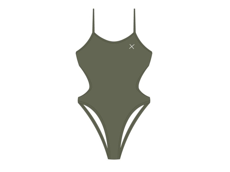 One Pieces Boutine LA | Moss Green Dive One Piece