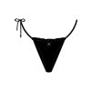 Bottoms Boutine LA | Manhattan Black One Side-Tie Bottoms