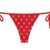 Bottoms Boutine LA | Red Logo Print Beachy Bottom