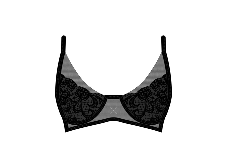 Underwear Boutine LA | Black Trim Lace Bra