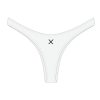 Bottoms Boutine LA | Venice White Ribbed Chic 80'S Bottoms