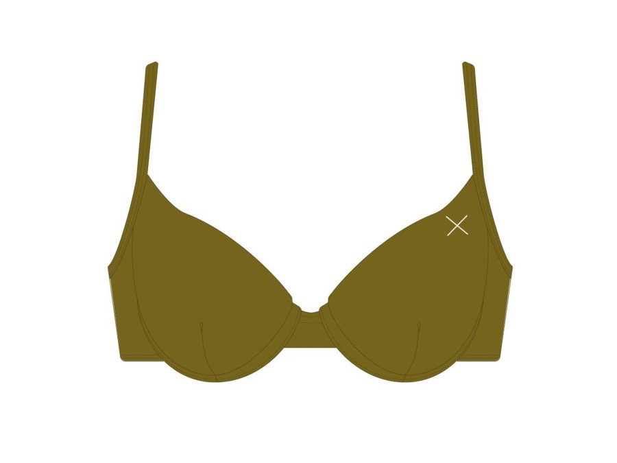 Tops Boutine LA | Khaki Bustier Top