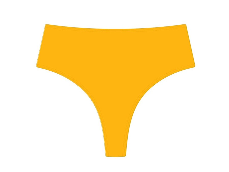 Bottoms Boutine LA | Lily Yellow High-Waist Bottoms