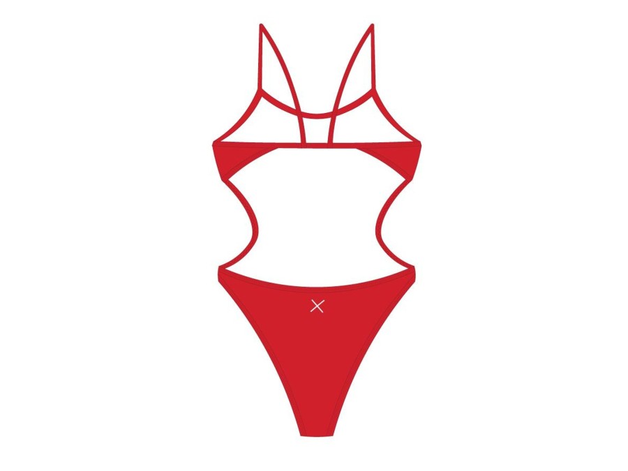 One Pieces Boutine LA | Rose Red Dive One Piece