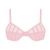 Underwear Boutine LA | Pink Mesh Peep Bralette