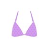 Tops Boutine LA | Lilac Logo Print Double String Top