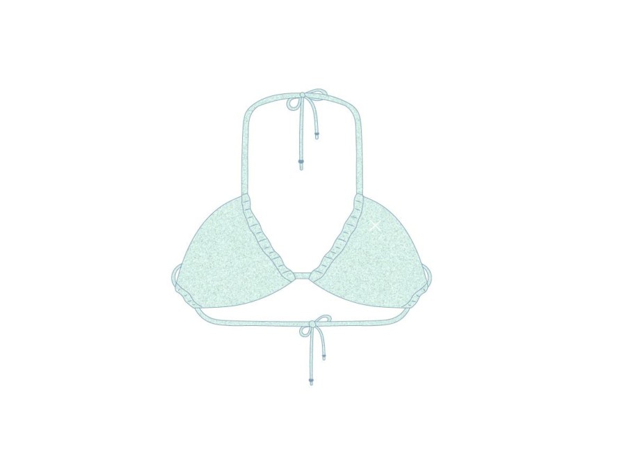 Tops Boutine LA | Aquamarine Shimmer Reverse Top