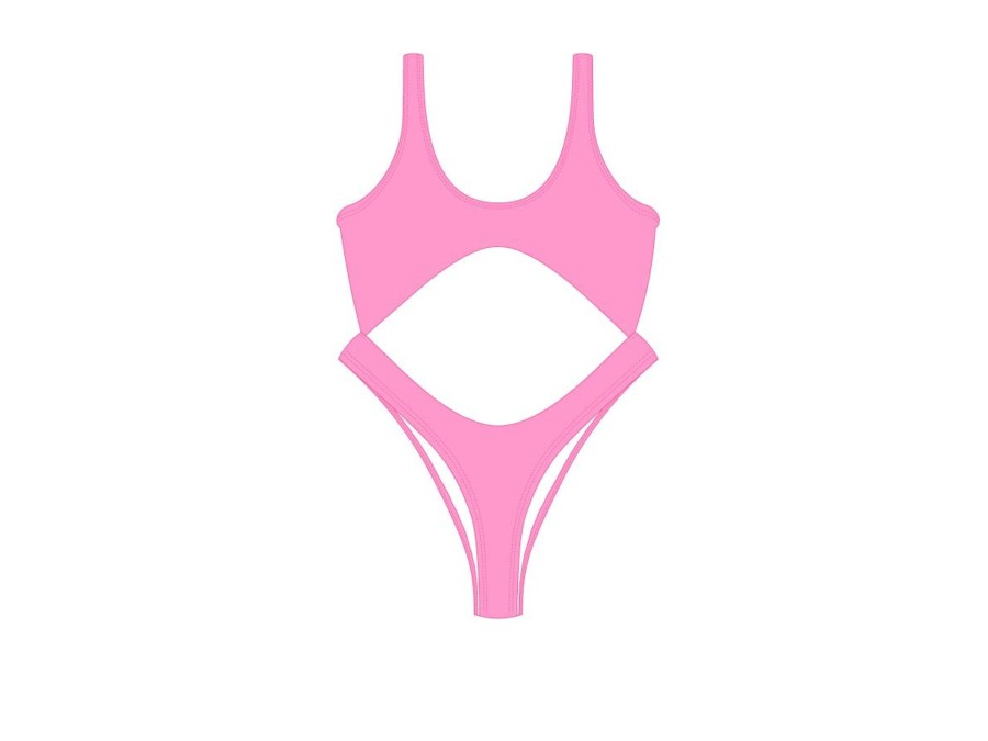 One Pieces Basicallyswim | Celeste Front Tie One Piece