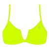 Tops Boutine LA | Sour Yellow V-Cut Top