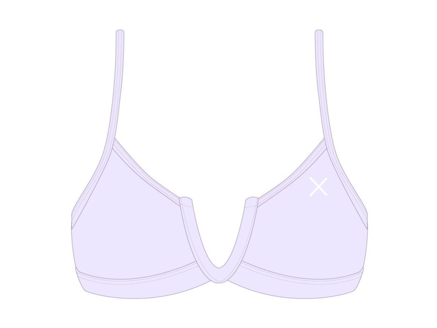 Tops Boutine LA | Lavender V-Cut Top