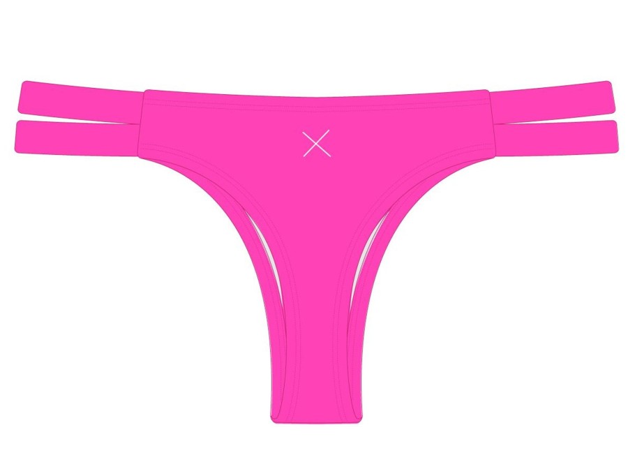 Bottoms Boutine LA | Hot Pink Dual Strap Bottom Ii