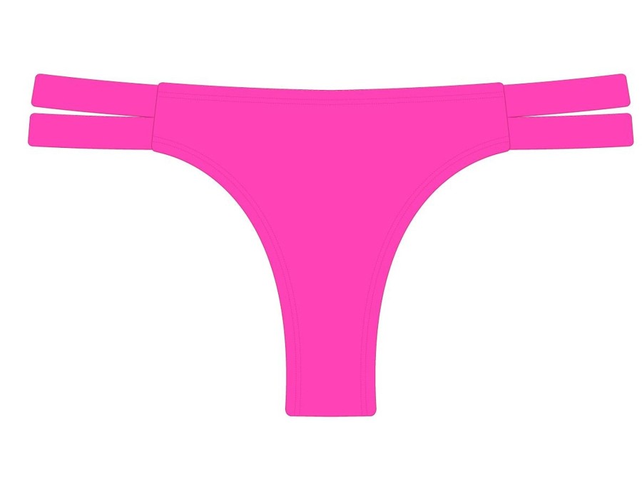 Bottoms Boutine LA | Hot Pink Dual Strap Bottom Ii