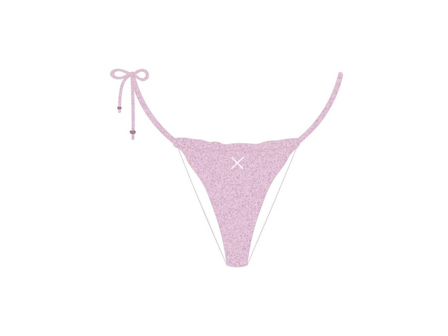 Bottoms Boutine LA | Amethyst Shimmer One Side-Tie Bottoms