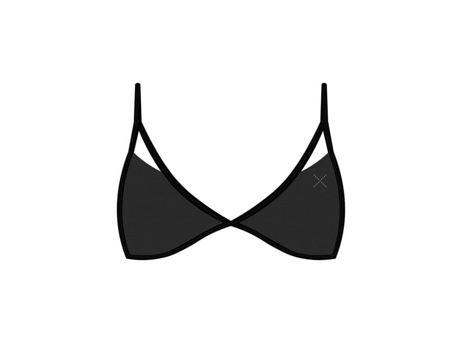 Underwear Boutine LA | Black Strappy Mesh Bralette