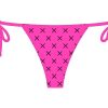 Bottoms Boutine LA | Hot Pink Logo Print Beachy Bottom