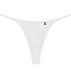 Underwear Boutine LA | Feather Grey Scrunch Thong