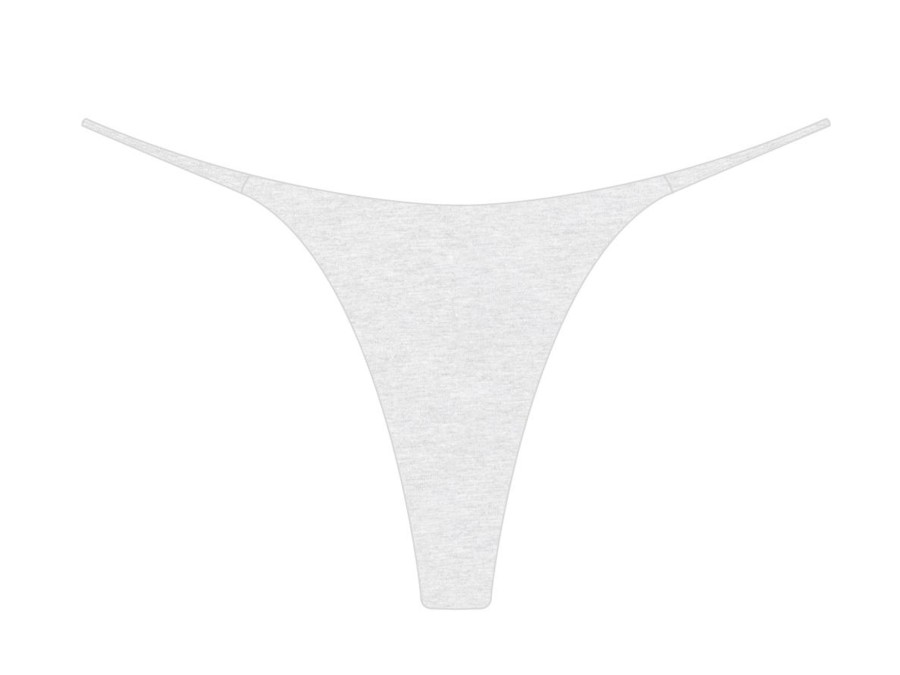 Underwear Boutine LA | Feather Grey Scrunch Thong