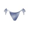 Bottoms Boutine | Pale Blue Satin Atlantic Bottoms