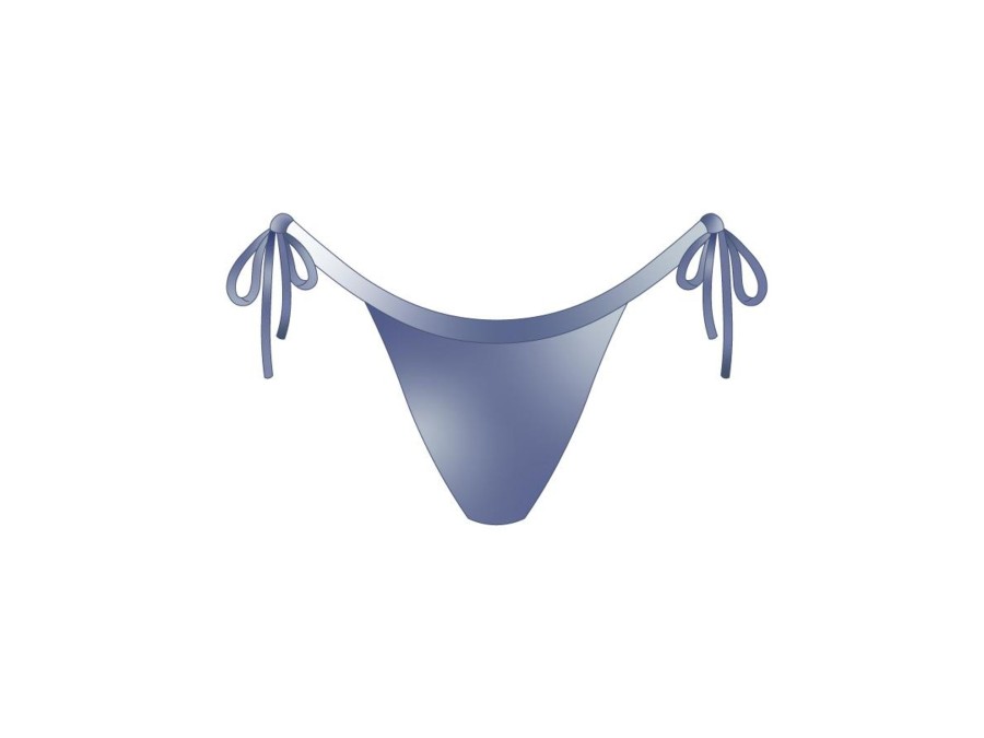 Bottoms Boutine | Pale Blue Satin Atlantic Bottoms