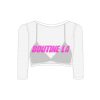 Cameeli Boutine LA | Mesh Crop Cover Up W/ Logo Print