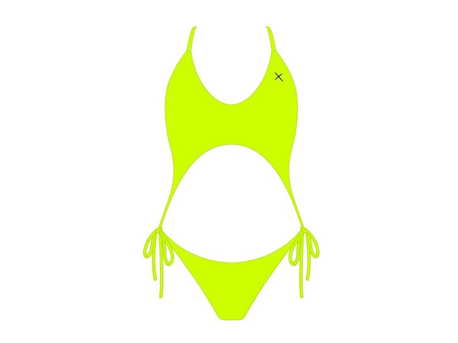 One Pieces Boutine LA | Sour Yellow Two Piece One Piece