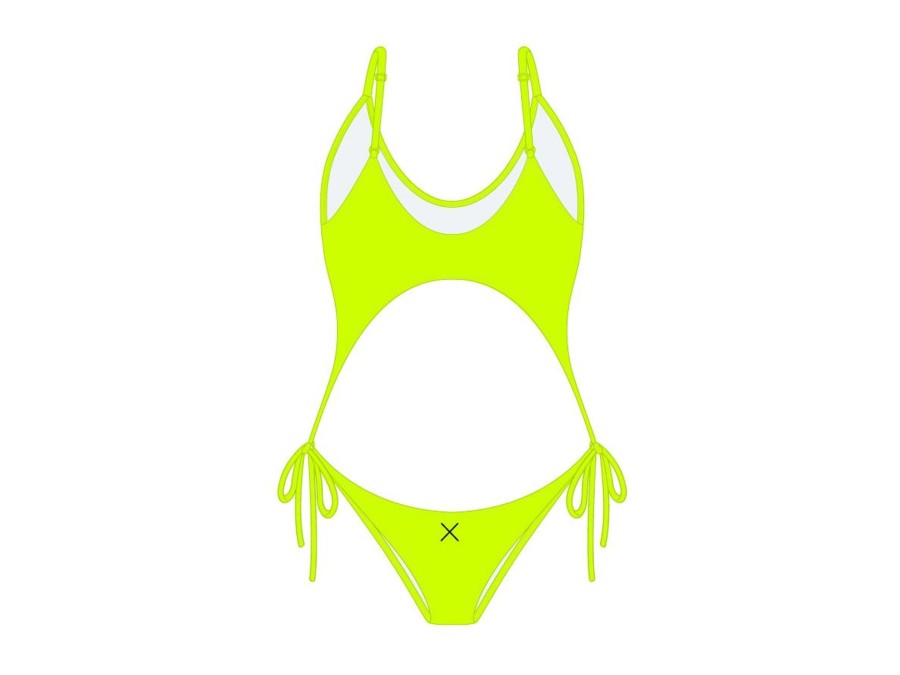 One Pieces Boutine LA | Sour Yellow Two Piece One Piece