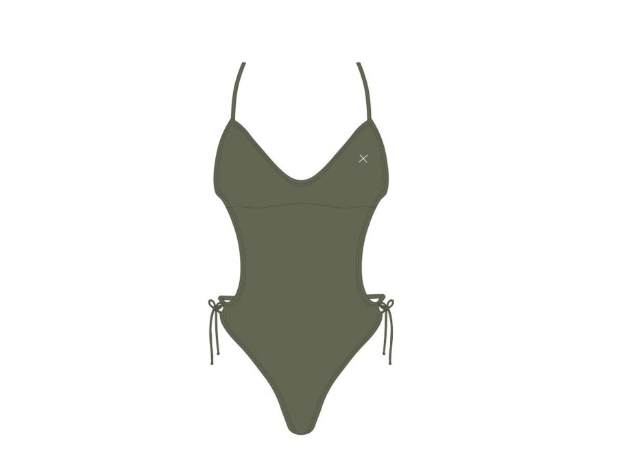 One Pieces Boutine LA | Moss Green Ringer One Piece