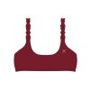 Tops Boutine LA | Plum Red Wave Top